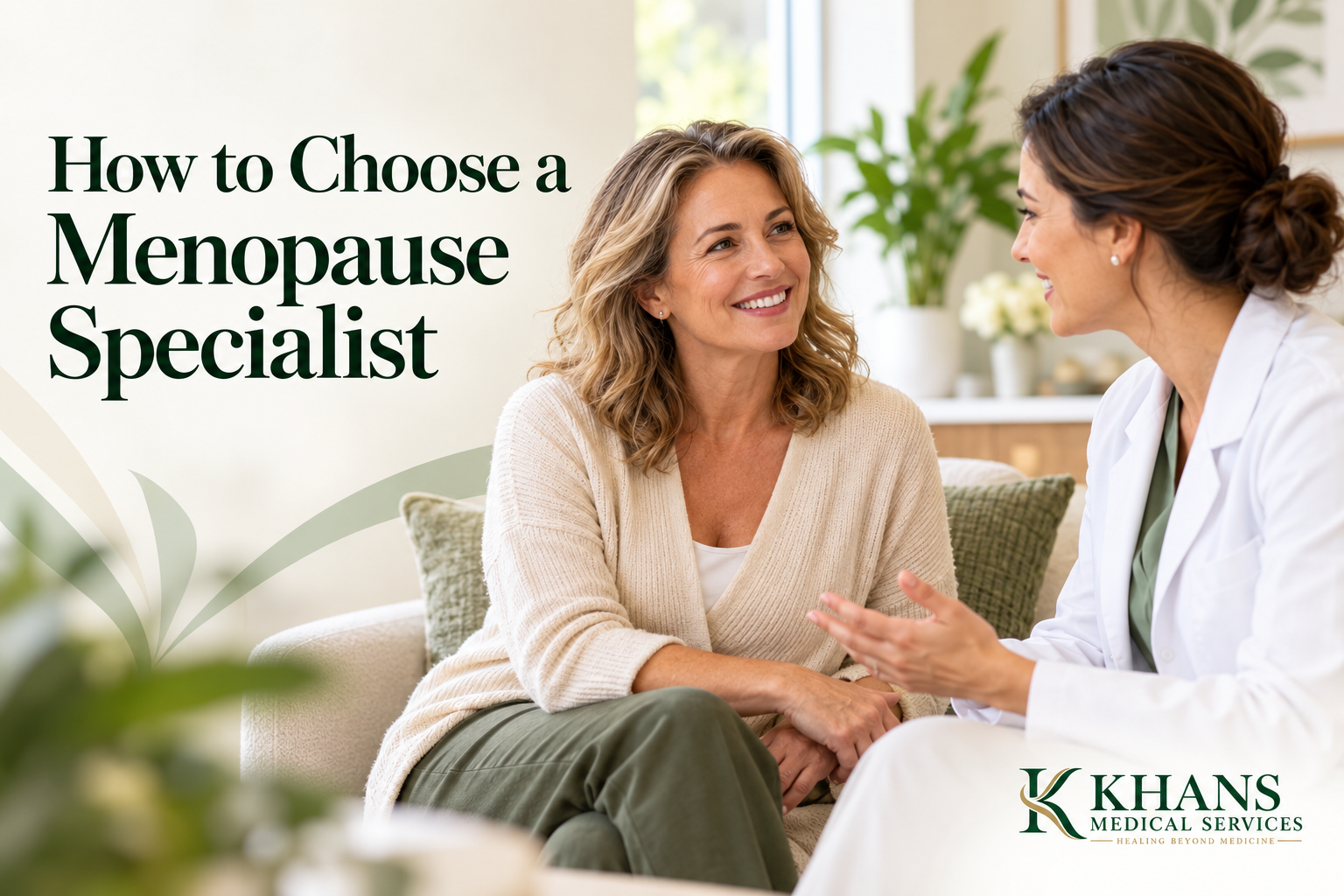 how to choose a menopause speclailist